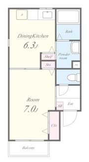 エストレヤ荒川の間取り画像