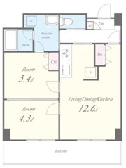 LUVIAS上小阪の間取り画像