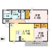 アルページュ喜里川の間取り画像