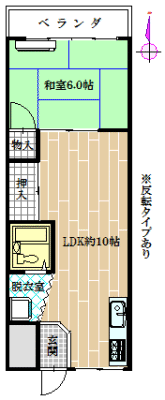 松本ハイツの間取り画像