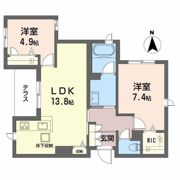 東大阪市シャーメゾン岸田堂南町の間取り画像