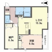 ヌーベル上之島 A棟の間取り画像