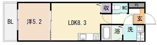 クレストメゾンの間取り画像