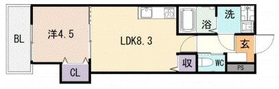 クレストメゾンの間取り画像