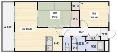 ロイヤル八尾久宝寺（分譲貸）の間取り画像