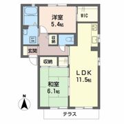 シャーメゾン植田の間取り画像