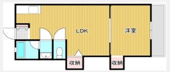 小畑コーポラスA棟の間取り画像