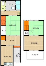 安井貸家南棟の間取り画像