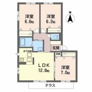 シャーメゾン ヴェルデ パティオ C棟の間取り画像