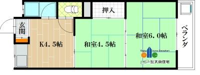 陽光園マンションの間取り画像