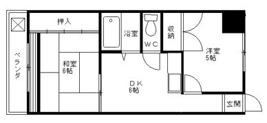 高安ハイツA棟の間取り画像