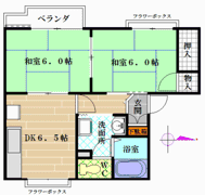 ハイツ浜澤の間取り画像