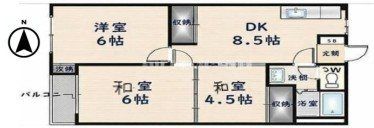 カトレアハイツの間取り画像