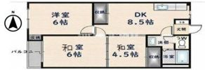 カトレアハイツの間取り画像