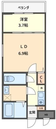 クレスト高安の間取り画像