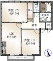 ジーライズ八尾山城の間取り画像