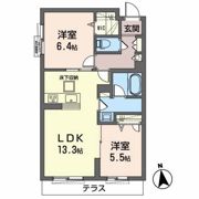 シャーメゾン 中鴻池II A棟の間取り画像