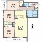 シャーメゾン バルーンフラワーの間取り画像