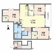 シャーメゾン バルーンフラワーの間取り画像
