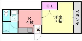 エステート高安の間取り画像