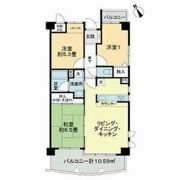 ライオンズマンション八尾の間取り画像