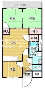 ボーリバージュ藤増の間取り画像