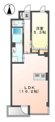 ユニヴァリィ オリゼーの間取り画像