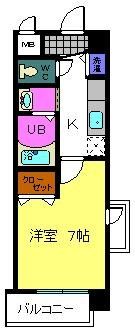 ベルドミール末広五番館の間取り画像