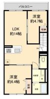 アルファB棟の間取り画像