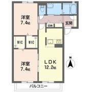 シャーメゾン ヴェルデ パティオの間取り画像