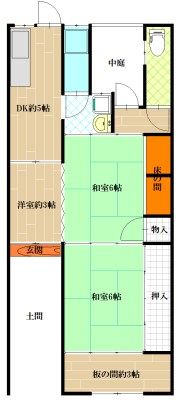 植松町5丁目平屋（青木邸）の間取り画像