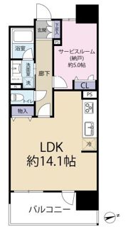 エスリード八尾駅前ザ・フロントの間取り画像