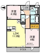 グランドソレーユ久宝寺の間取り画像