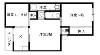 朝風マンションの間取り画像