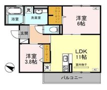 エクセレント曙川東IIの間取り画像