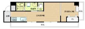秀和八尾陽光園レジデンスの間取り画像