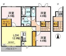 セント コリーヌB棟の間取り画像