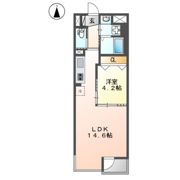 ユニヴァリィ オリゼーの間取り画像