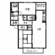 シャーメゾン三島B棟の間取り画像