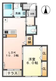 ハイムJの間取り画像