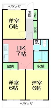 サンパレス城北の間取り画像