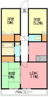 若宮マンションの間取り画像