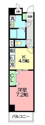 クレール矢沢の間取り画像