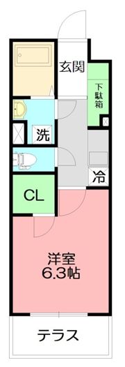 プロシード1045館の間取り画像