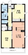 クレール山下の間取り画像