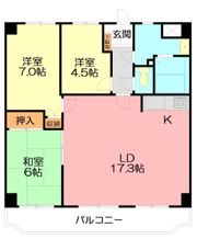 エクセル伊勢原の間取り画像