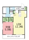 クレール中海岸の間取り画像