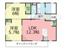 レジダンス ドゥ バンの間取り画像