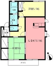 クレールBの間取り画像