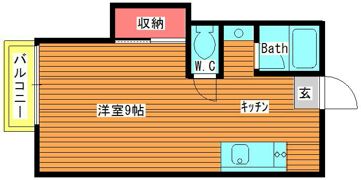 ホワイトハウス沼目Aの間取り画像